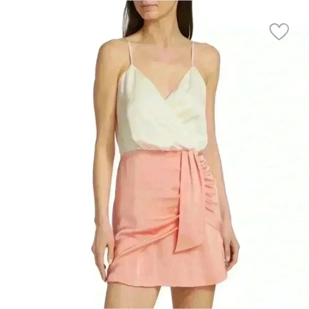 Ramy Brook Elegant Polly Satin Cream Dress